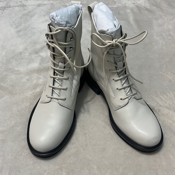 NIB: RAG & BONE Women’s Slayton Leather Lace Up Boot, Antique White Sz 7 (37 EU) - Picture 15 of 15